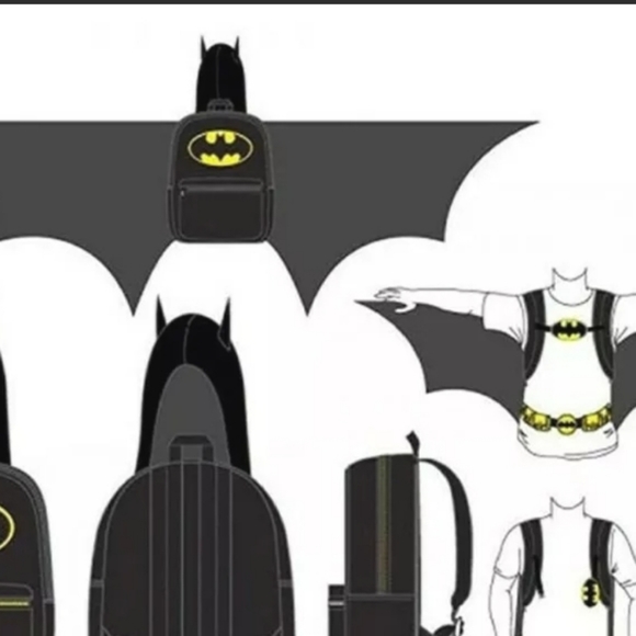 Animewild DC Comics Batman Suit Up Hooded Backpack - Picture 5 of 5